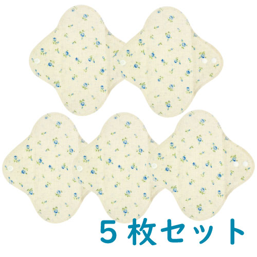 CHINOSHIO 布ナプキン ライナー ローズブルー 5枚セット　キャンペーン